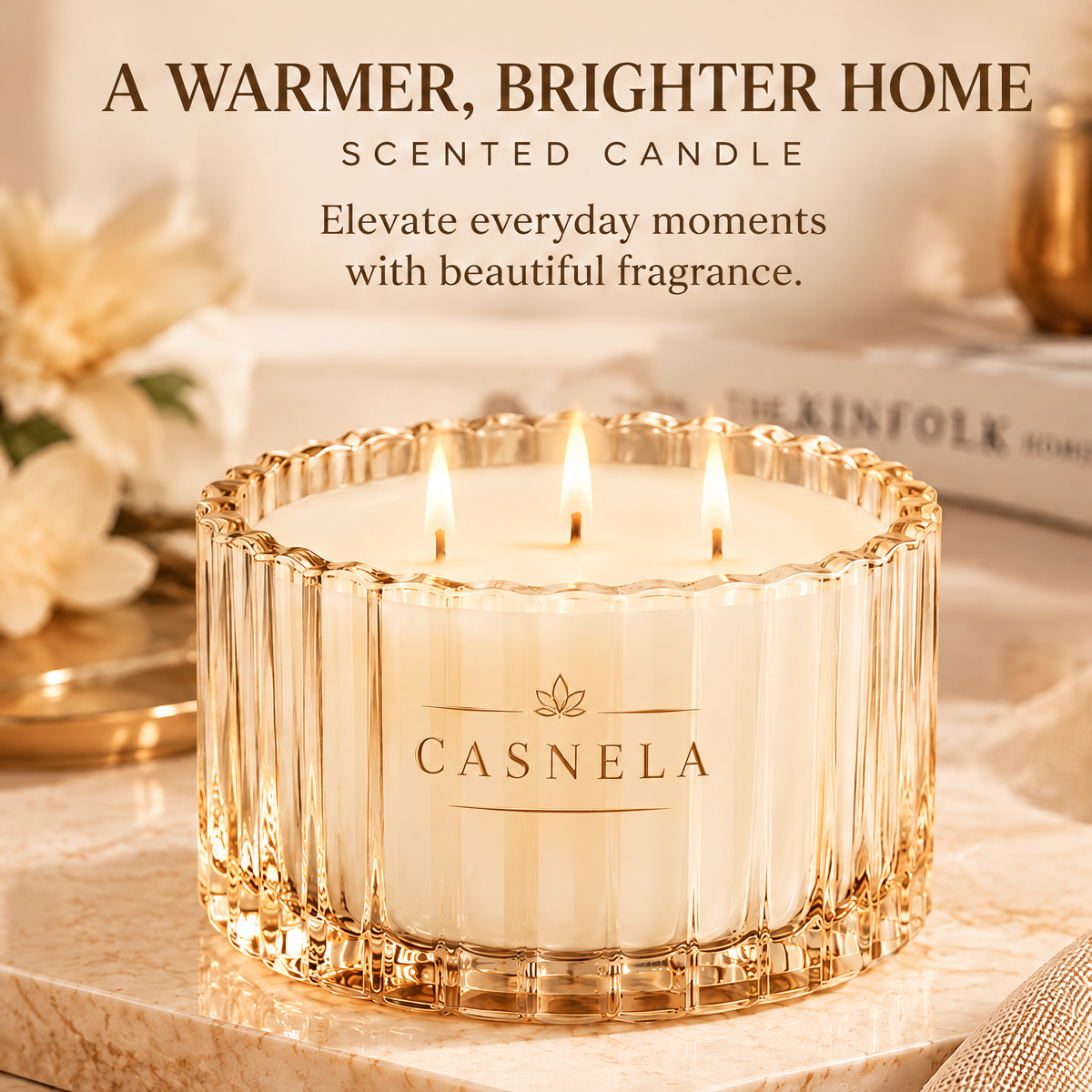 Lemon Blossom Tealight Candles – Fresh Citrus Scented Mini Candles for a Bright & Cozy Home Atmosphere