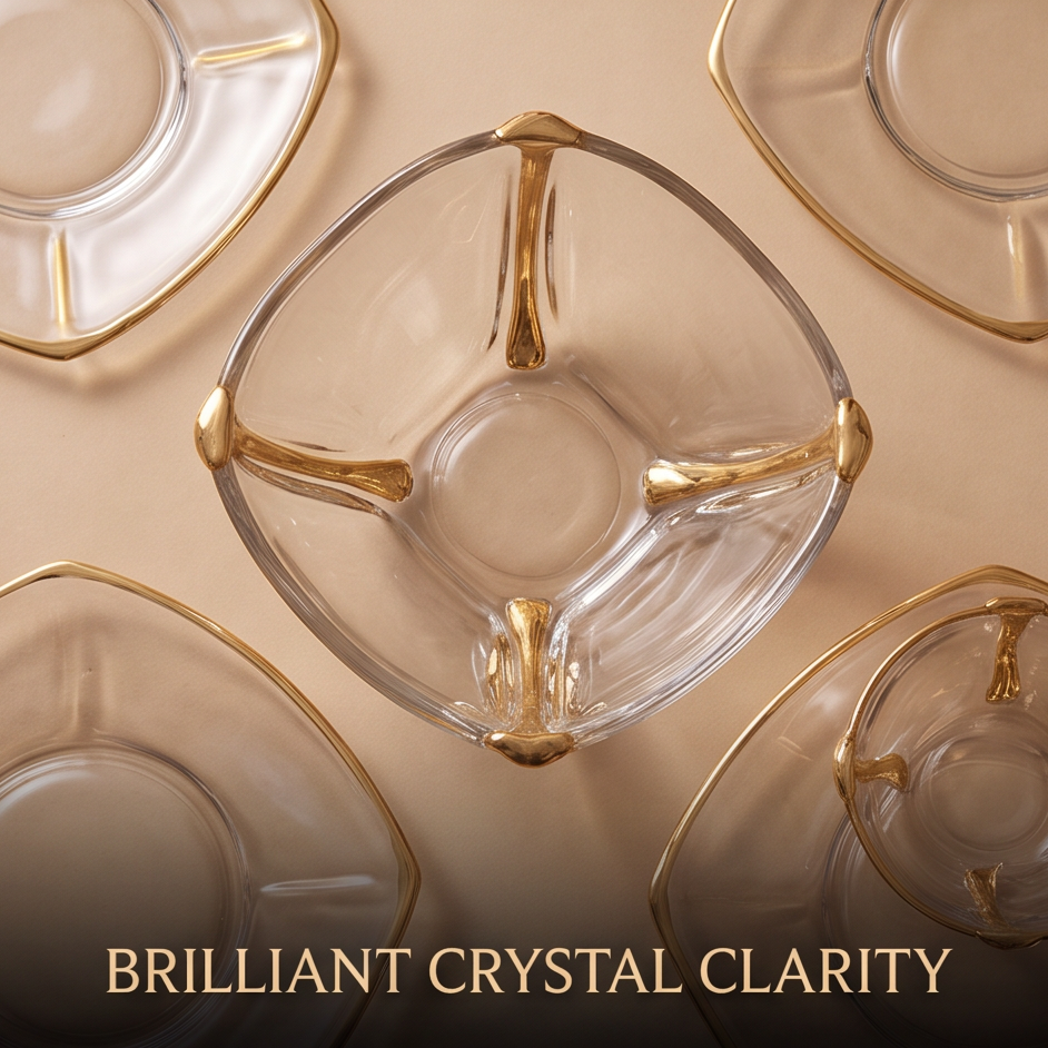 CASNELA decanter pouring red wine into gold-accent crystal glass — Functional Luxury & Grace